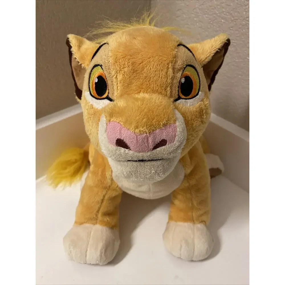 Authentic Disney Store Lion King Plush Baby Simba Soft Stuffed Animal 12” Seated